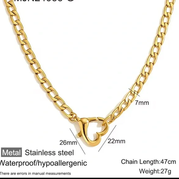 Heart Jewelry Stainless Steel Waterproof Jewelry 18k Gold Plated

Heart Sets - Picture 12 of 13